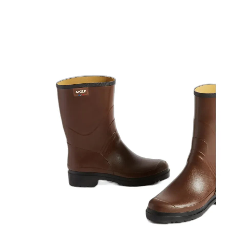 Aigle Bison 2 botte de pluie homme marron caoutchouc