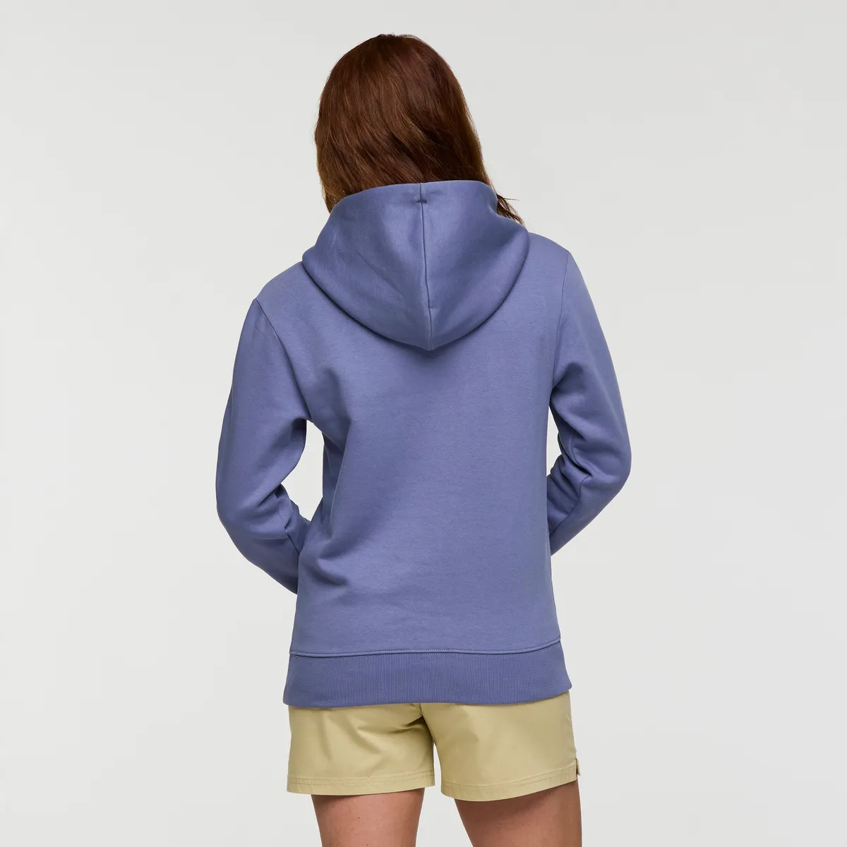 Cotopaxi Llama Patch sweat capuche femme Blue Smoke coton bio