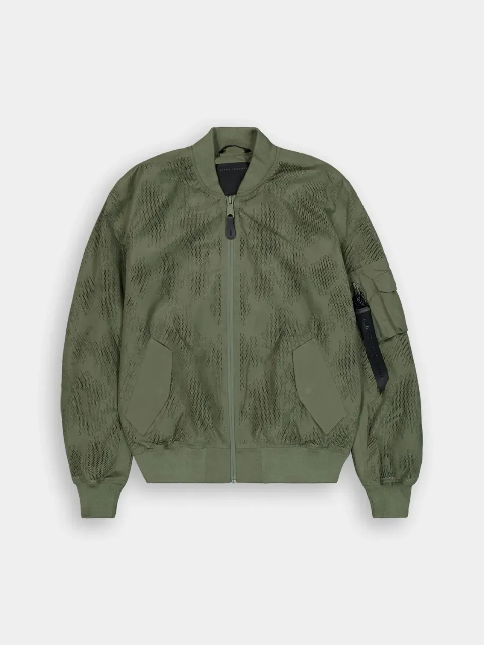 Alpha Industries L-2B Laser Cut bomber sage nylon perforé