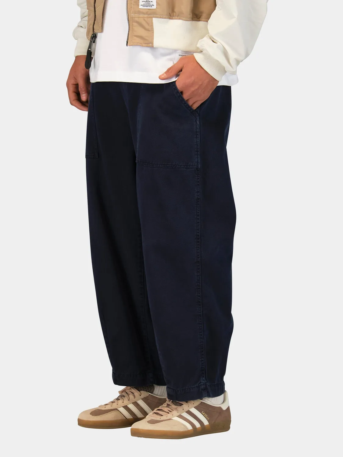 Alpha Industries Oversized Cotton pantalon bleu replica large