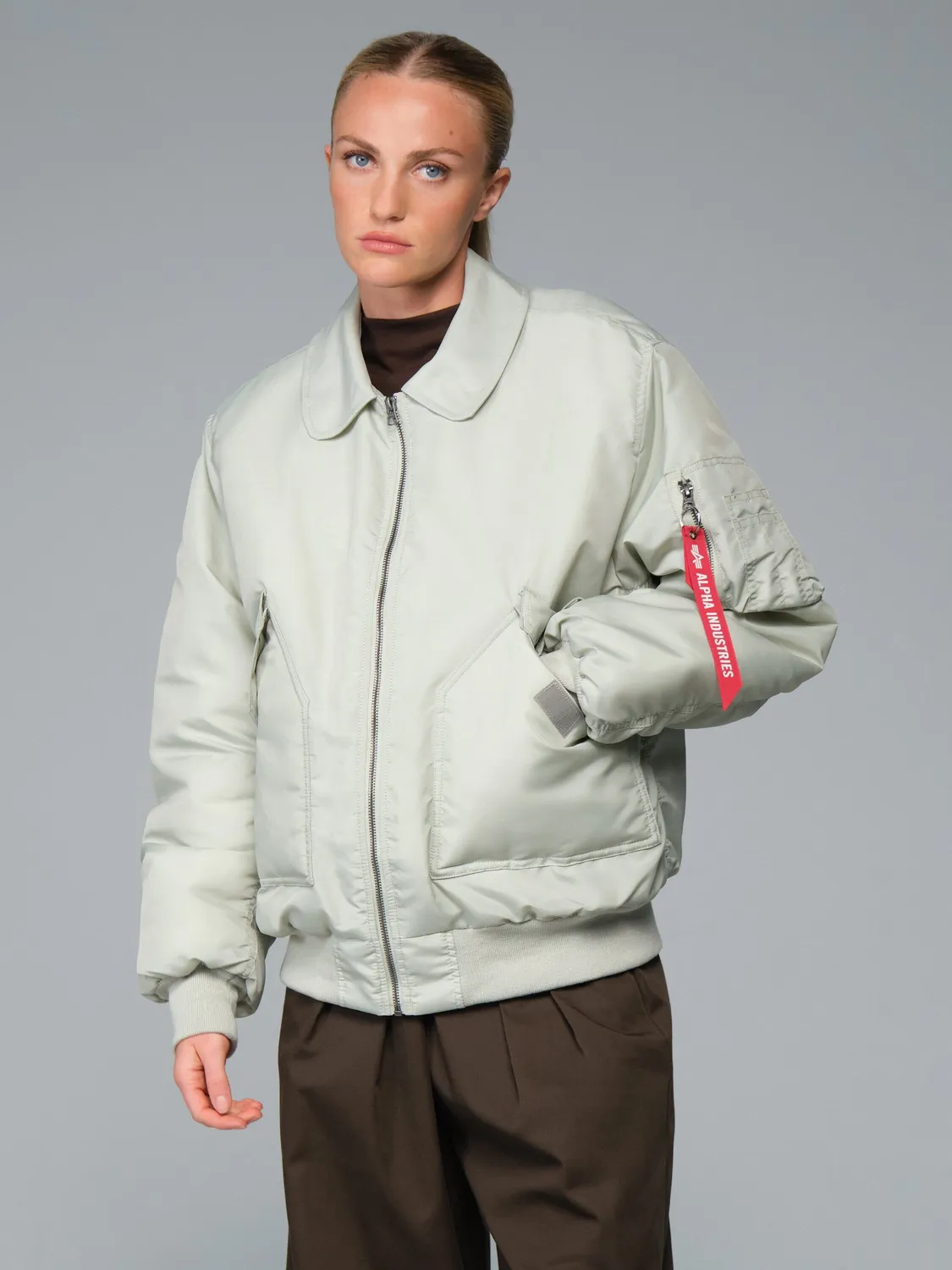 Alpha Industries CWU 45/P Oxford blouson light mineral