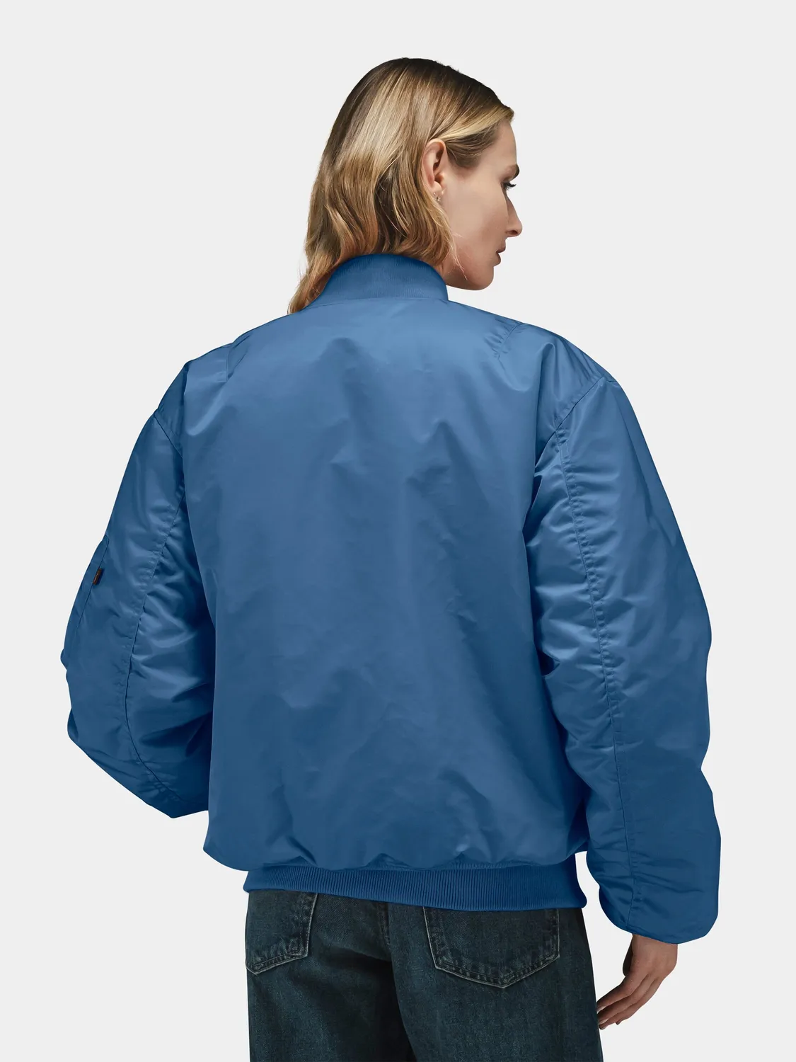 Alpha Industries MA-1 bomber homme Elemental Blue réversible nylon