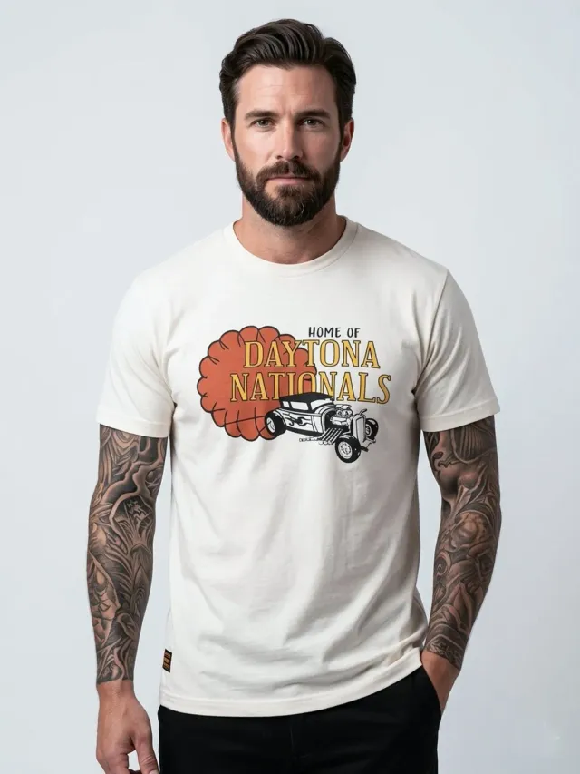 DAYTONA Meadows t-shirt homme offwhite vintage