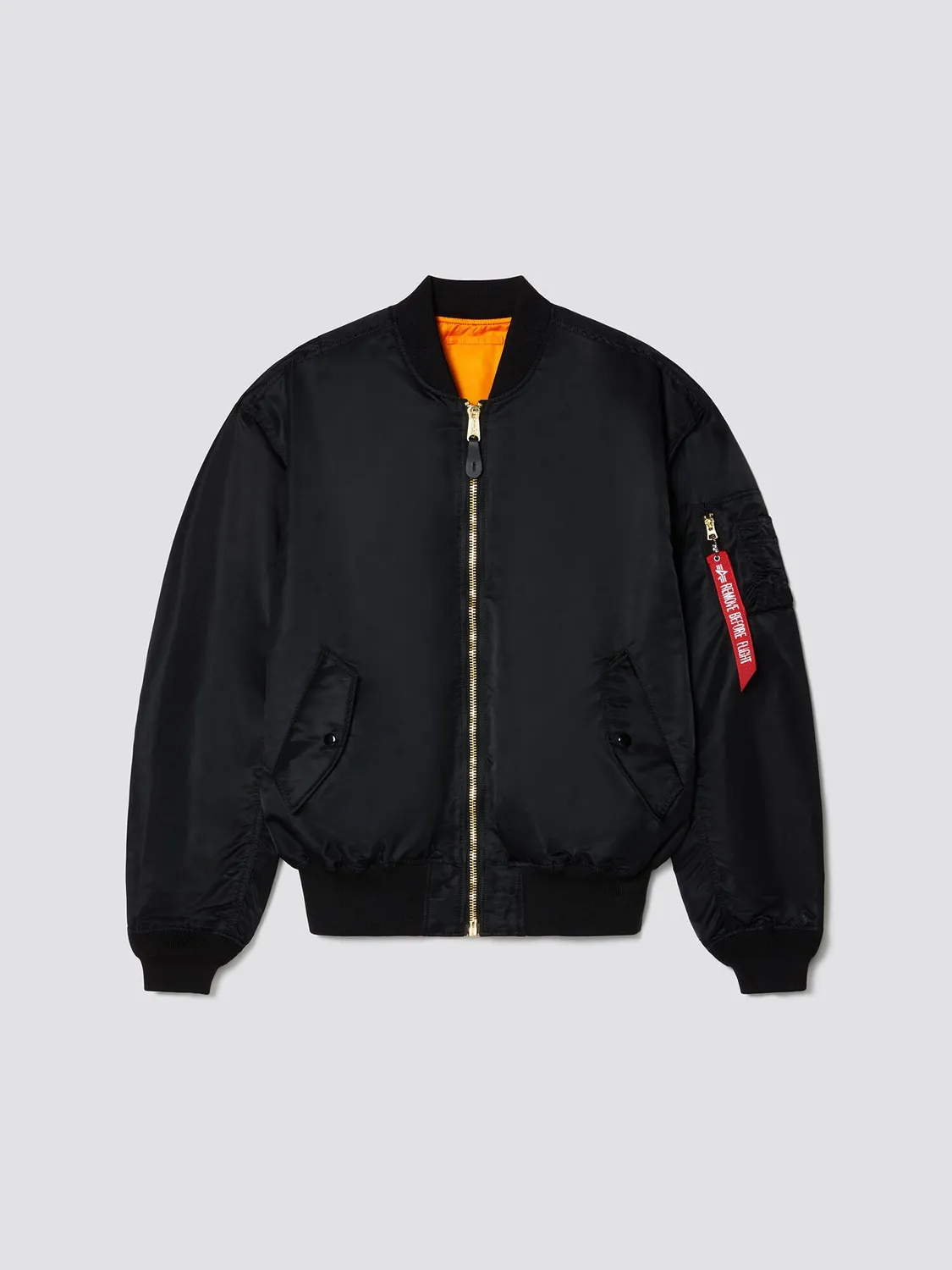 Alpha Industries L-2B Loose bomber noir nylon réversible
