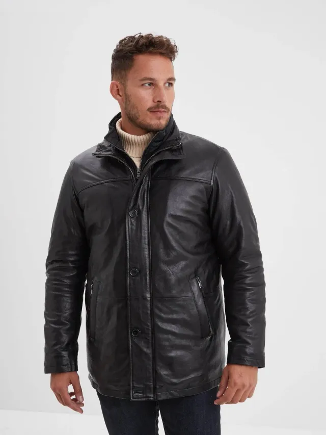 Daytona Moose veste cuir homme bison agneau vintage
