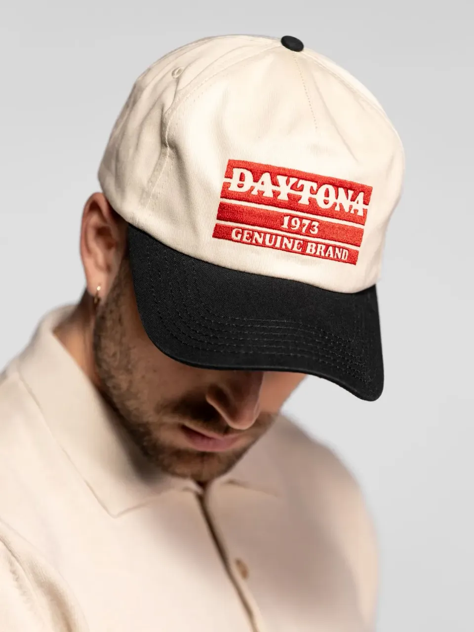 Daytona 73 Glendive casquette homme offwhite 6 panneaux