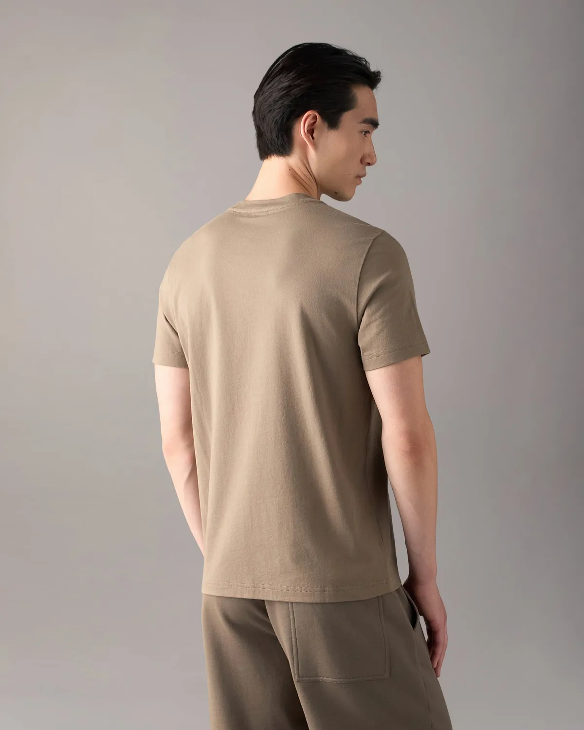 Moose Knuckles Icebreak Logo T-Shirt Ashen Coton