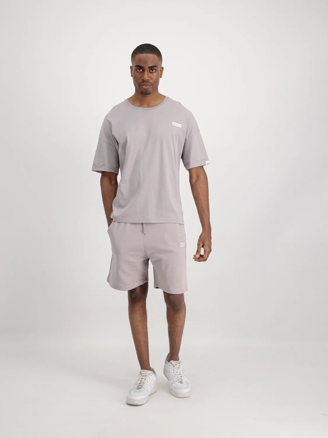Alpha Industries Organic Jogger Short gris coton bio