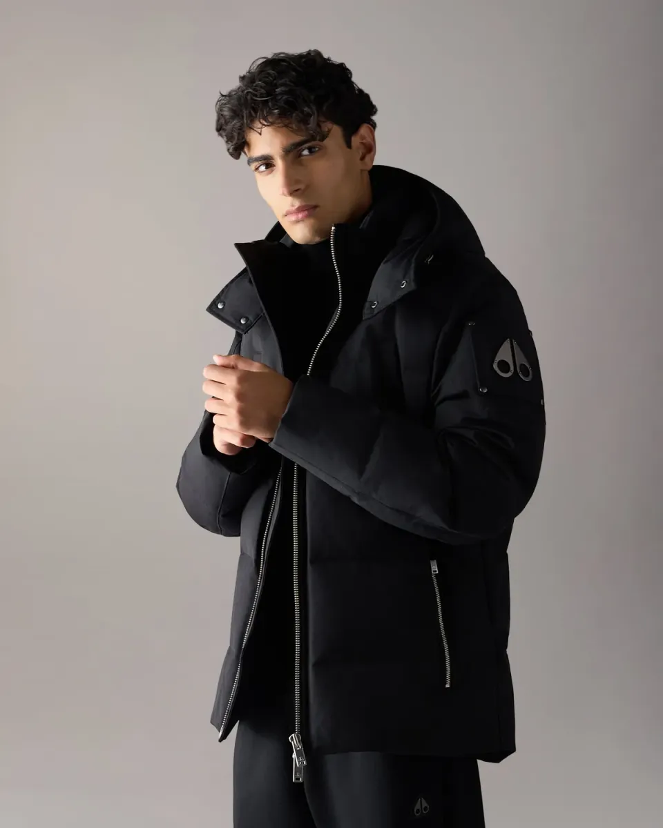 Moose Knuckles Banff Down Jacket doudoune noir mi-long