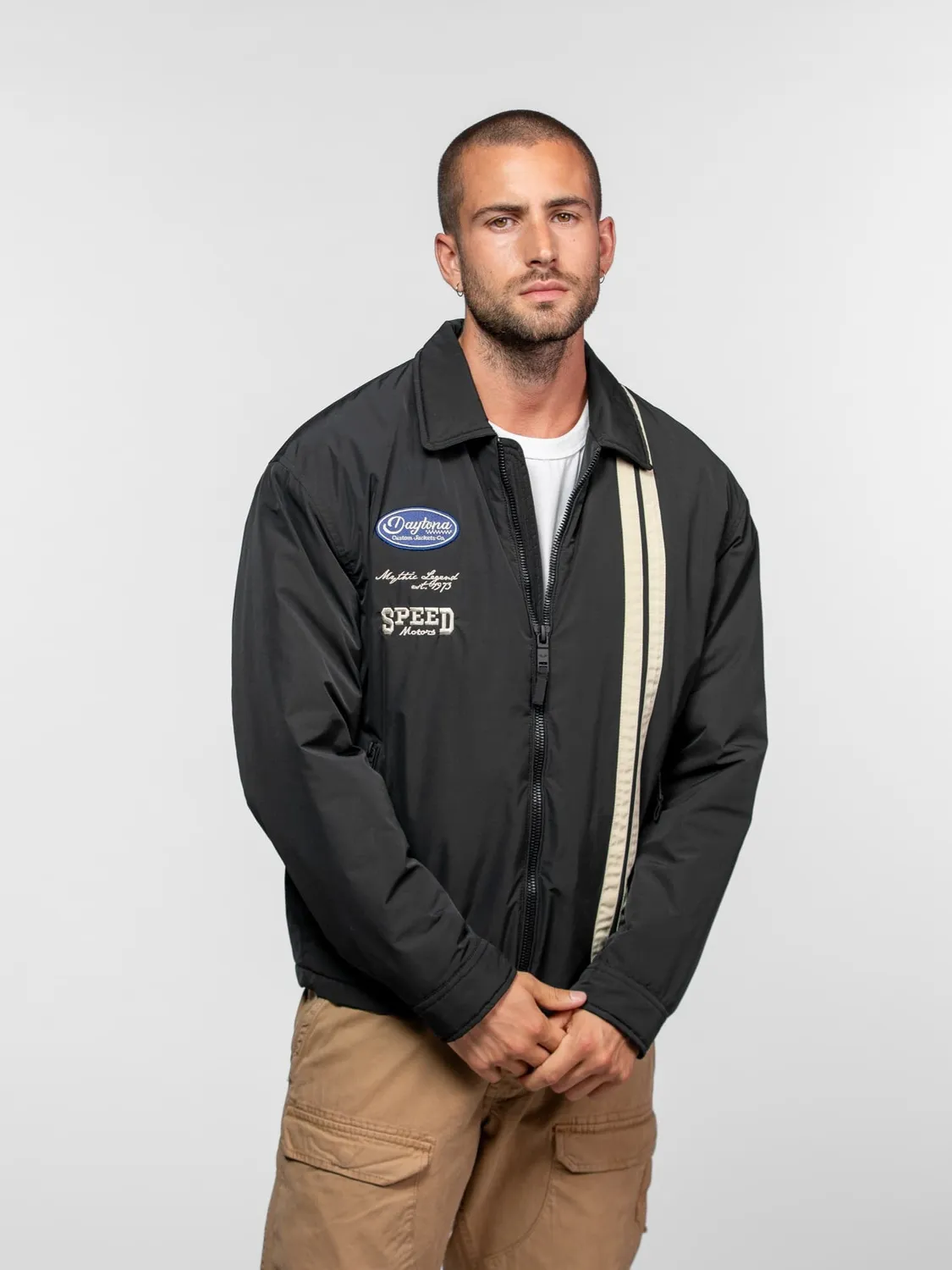 Daytona Hickory veste racing homme noir nylon
