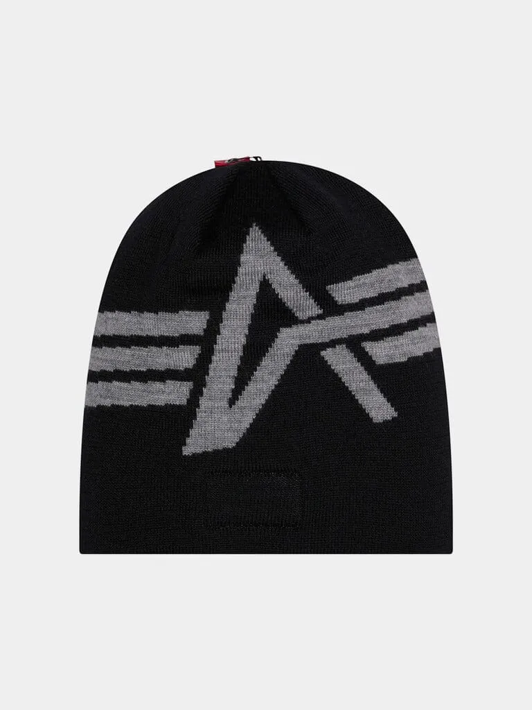 Alpha Industries Cubs bonnet laine noir brodé chaud