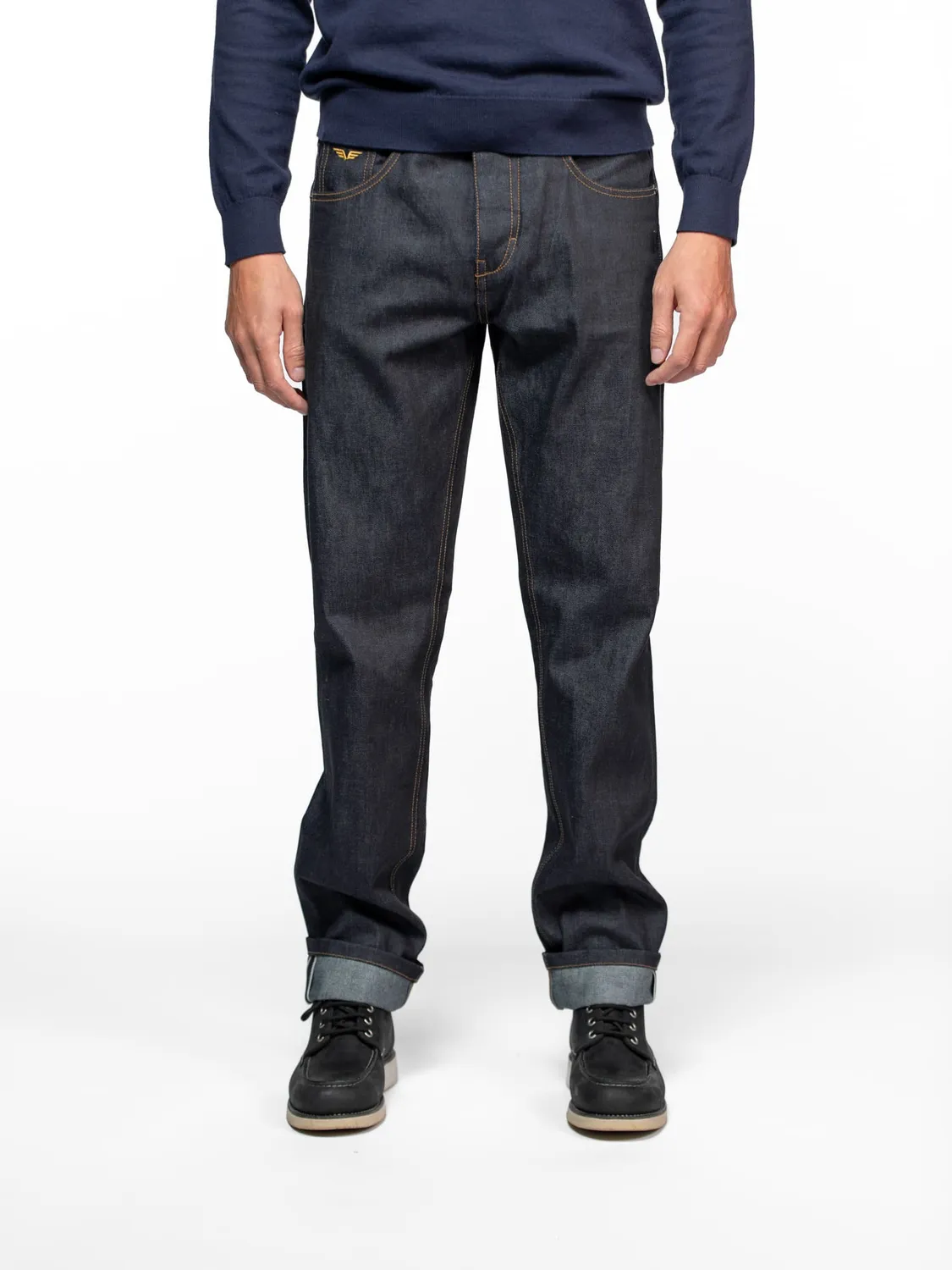 DAYTONA Hachimoto jean homme droit brut indigo