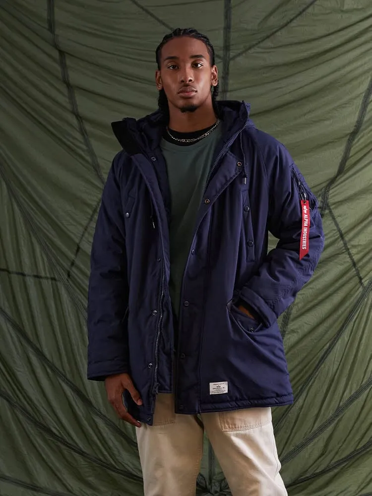 Alpha Industries N-3B Alpine parka Replica Blue grand froid