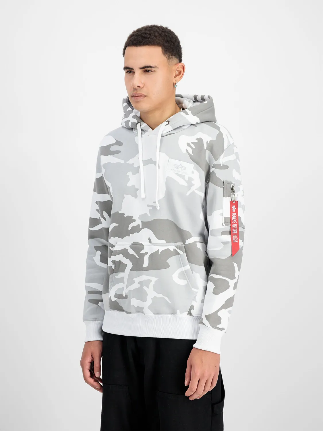 Alpha Industries Backprint hoodie camo coton homme