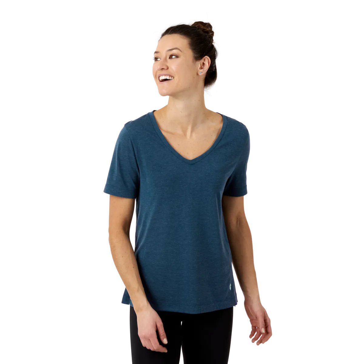 Cotopaxi Paseo t-shirt femme Black Iris col V voyage