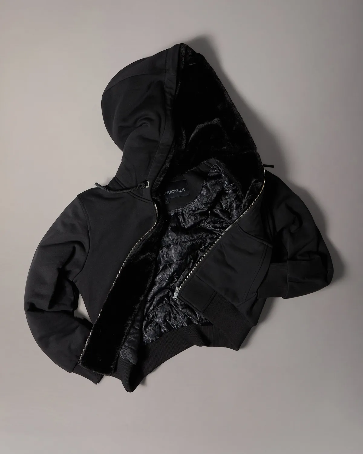 Moose Knuckles Classic Bunny hoodie noir molleton