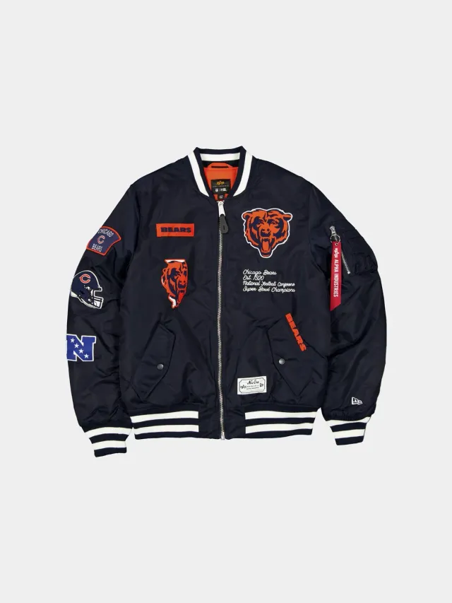 Alpha Industries Chicago Bears x New Era MA-1 blouson navy