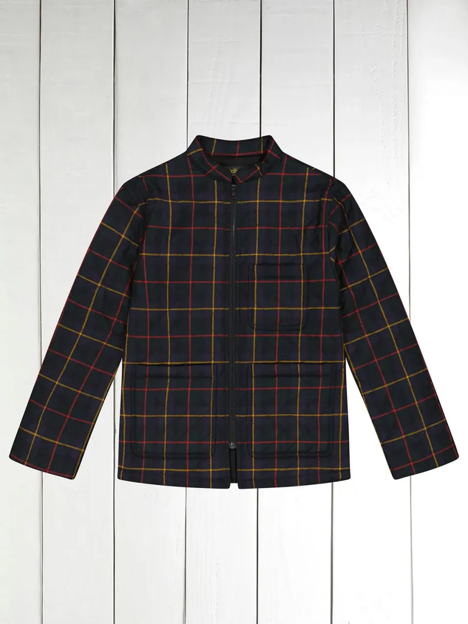 Hollington Naipaul veste tartan MacLeod matelassée