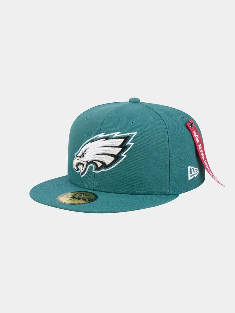 Alpha Industries 59Fifty Philadelphia Eagles casquette fitted teal