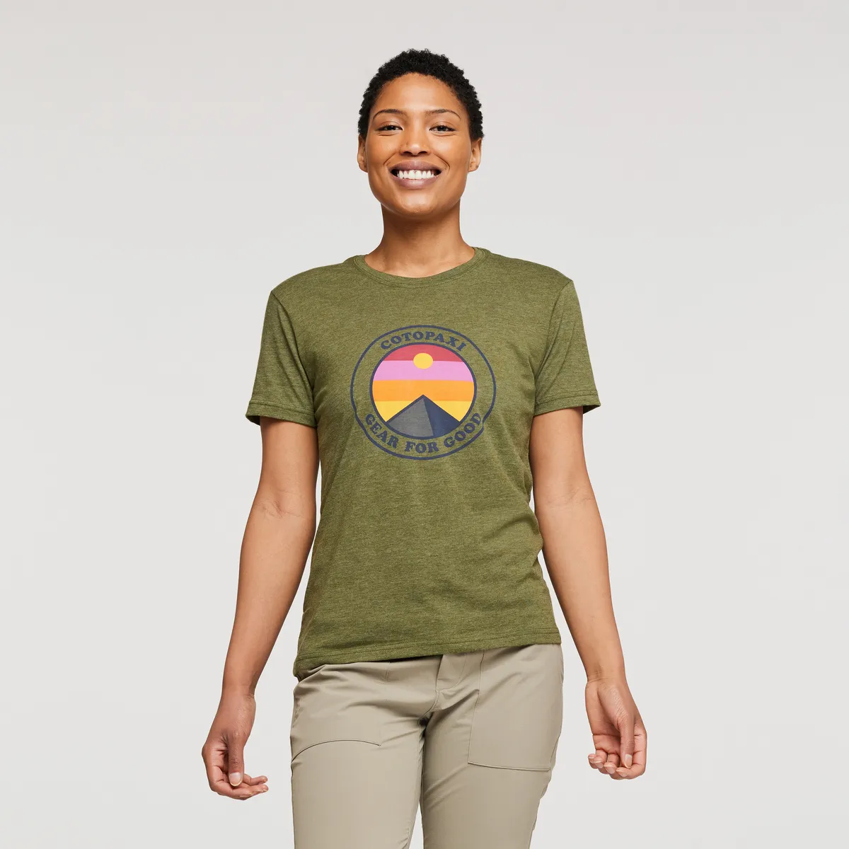 Cotopaxi Sunny Side t-shirt femme coton bio gris chiné