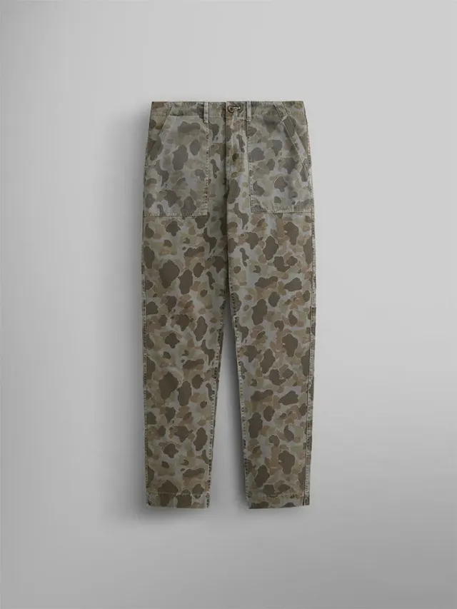 Alpha Industries Fatigue Battlewash pantalon cargo camo marron