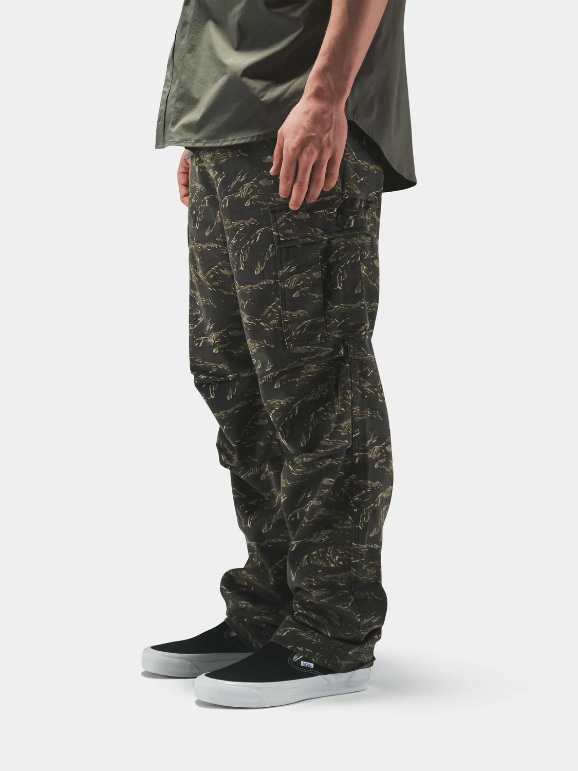 Alpha Industries BDU Cargo Pantalon Tiger Camo Coton