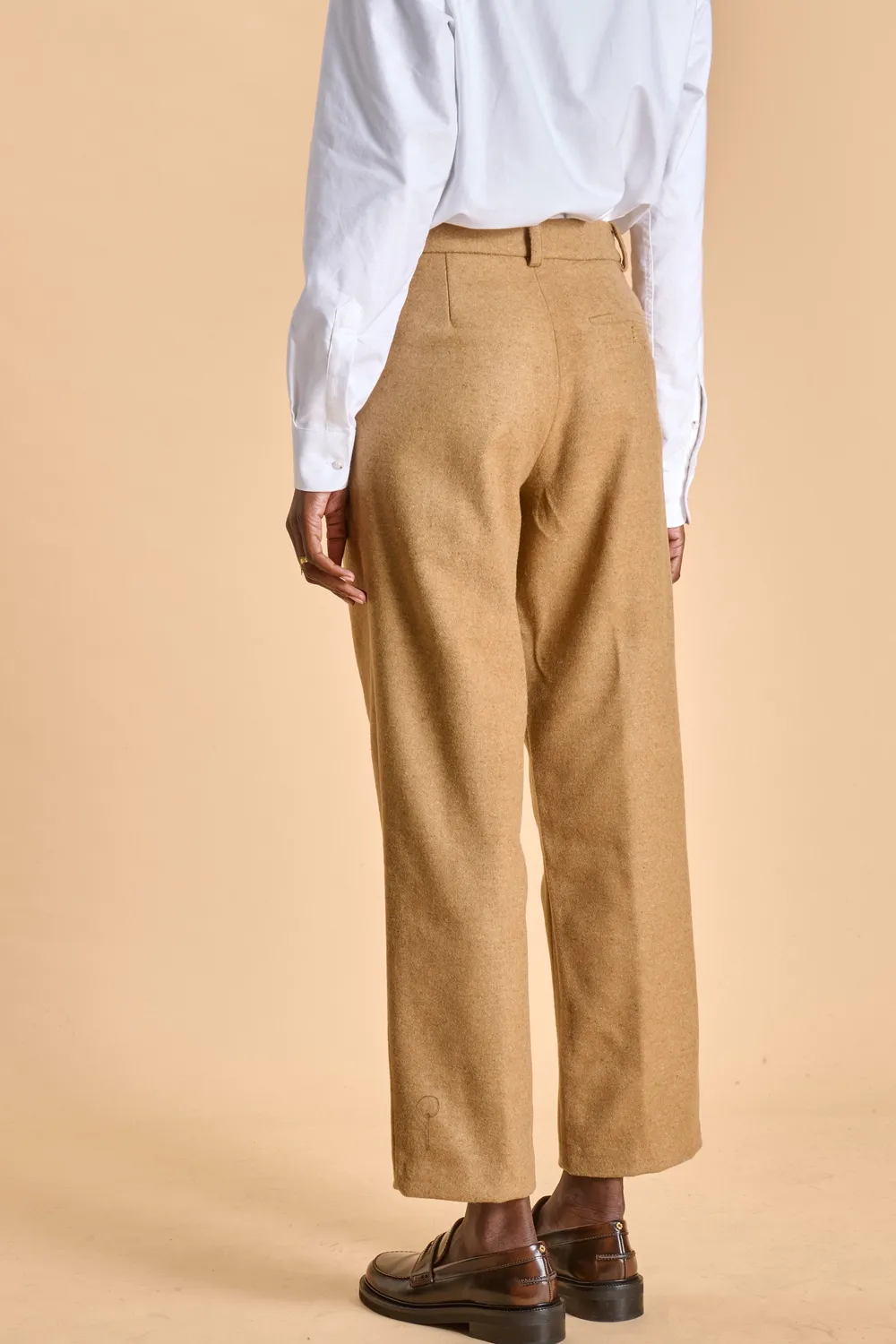 Soubacq Trevi pantalon femme laine beige