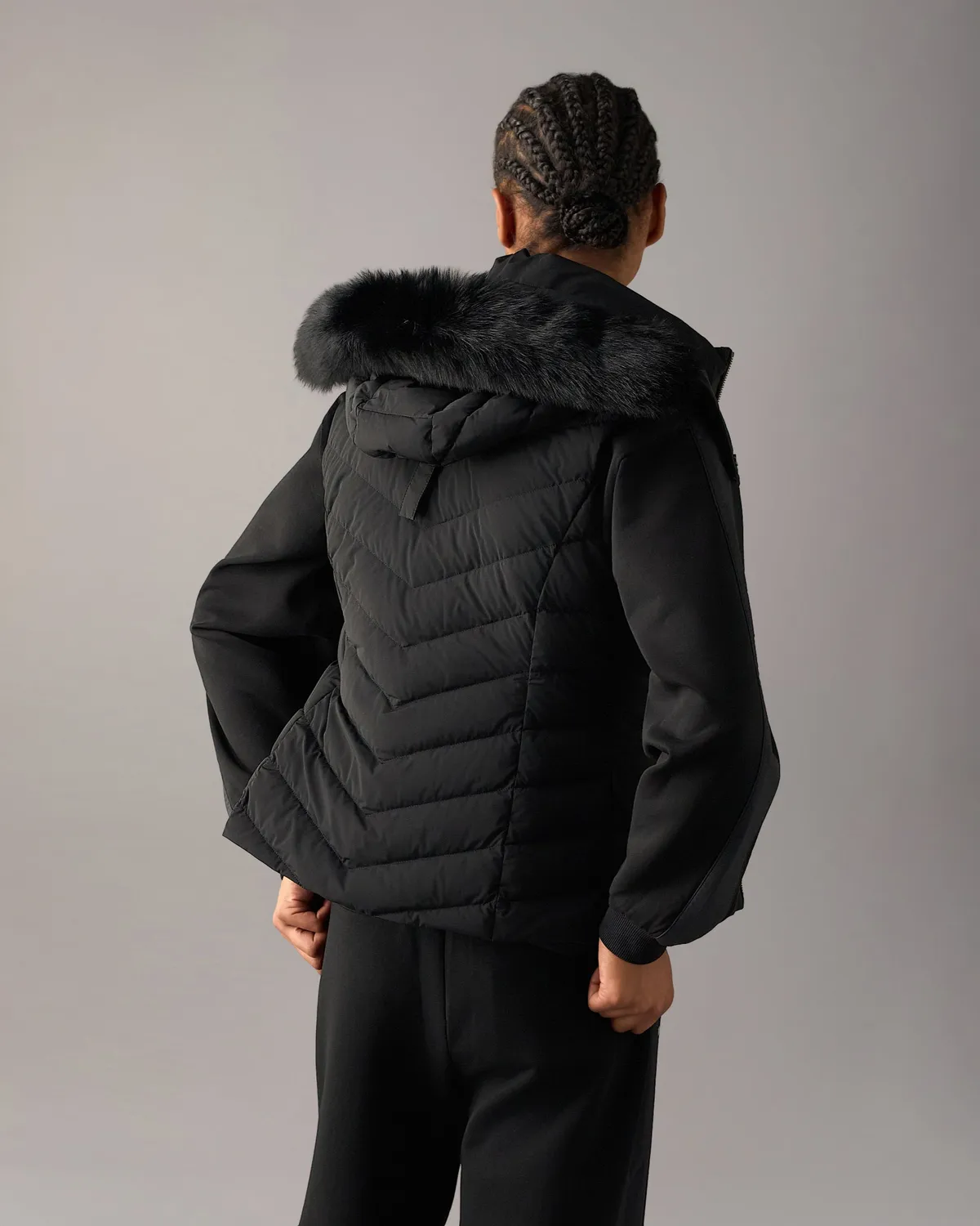 Moose Knuckles Elora gilet doudoune noir matelassé