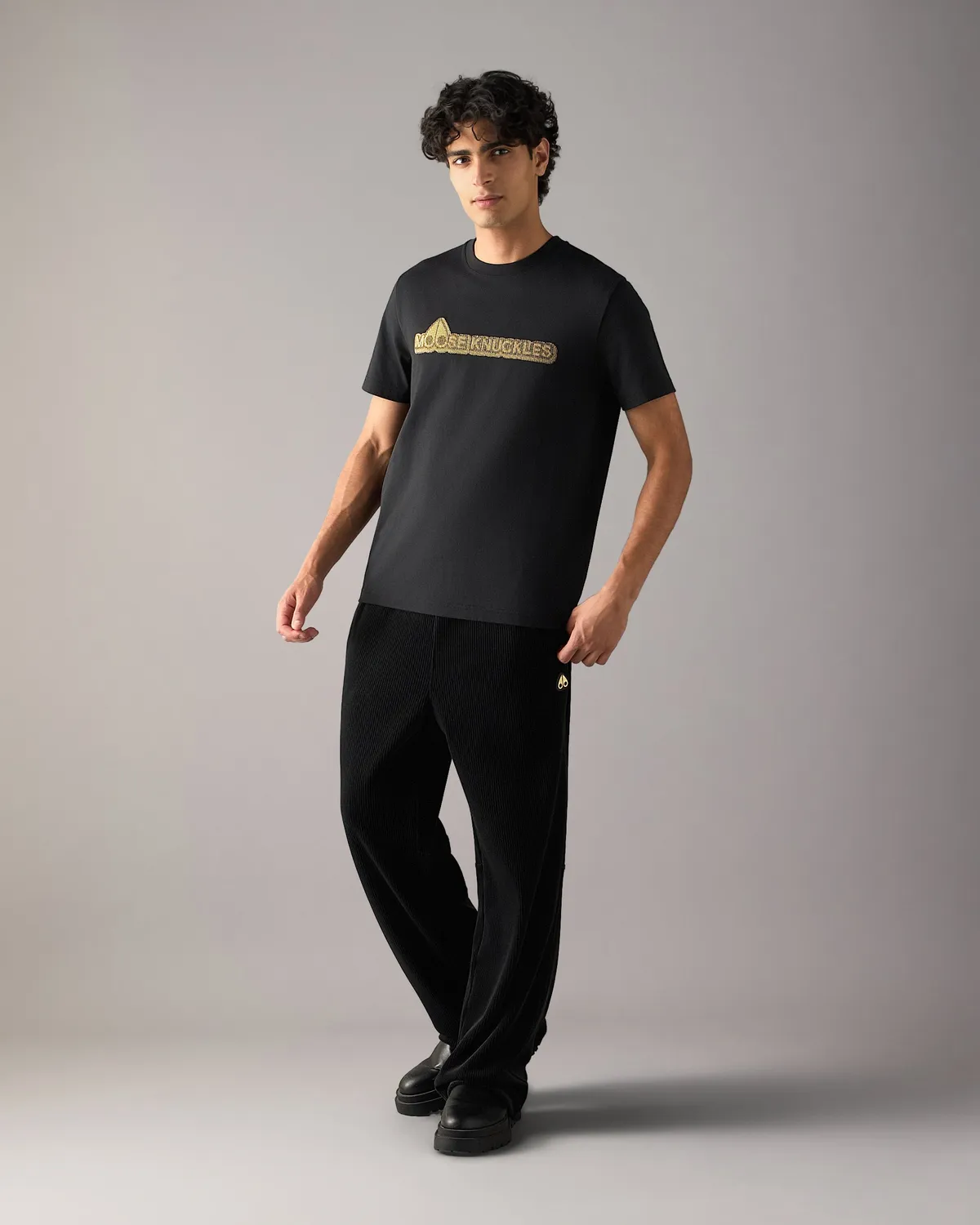 Moose Knuckles Preston t-shirt noir coton logo