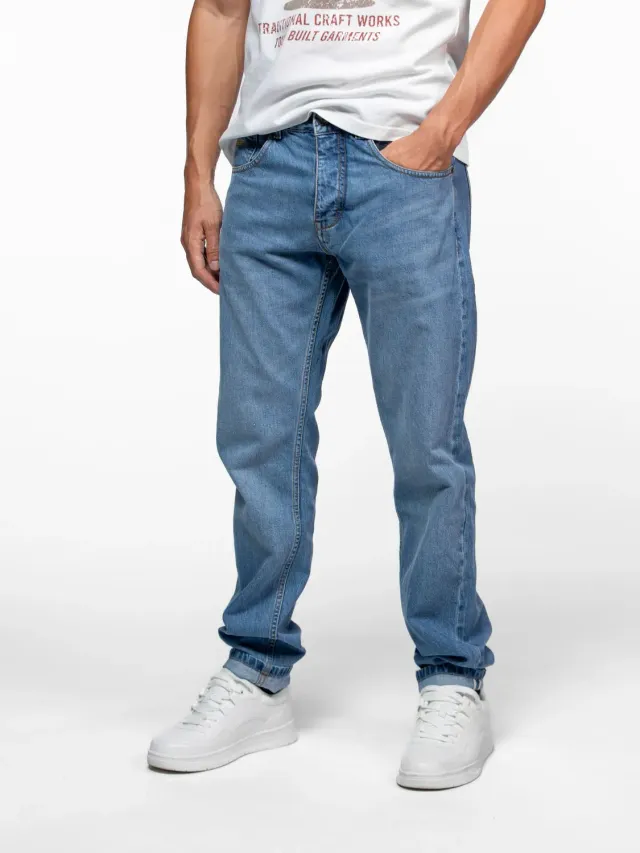 DAYTONA Hachimoto jean homme droit brut indigo