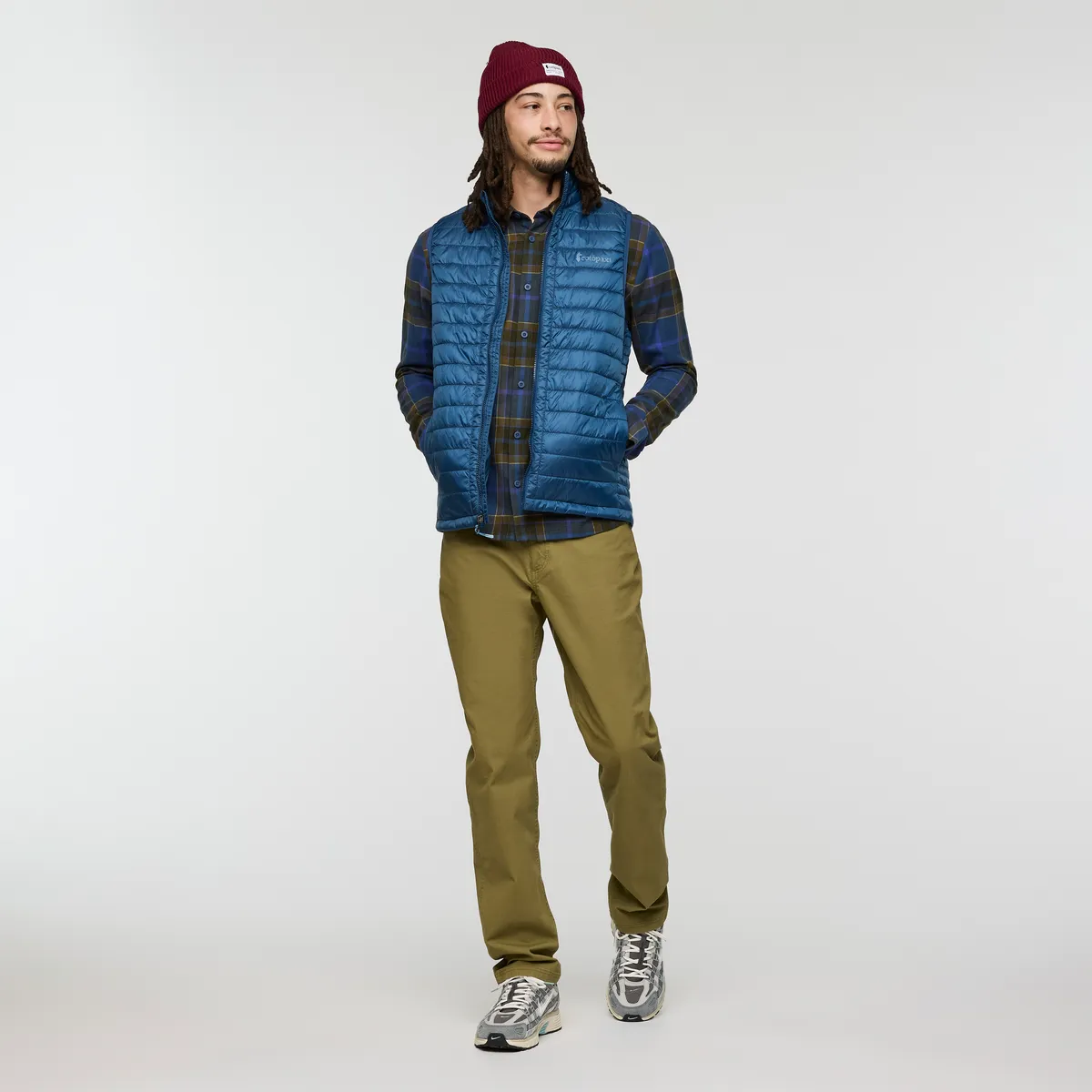Cotopaxi Quedo Flannel chemise homme Sienna Plaid coton bio