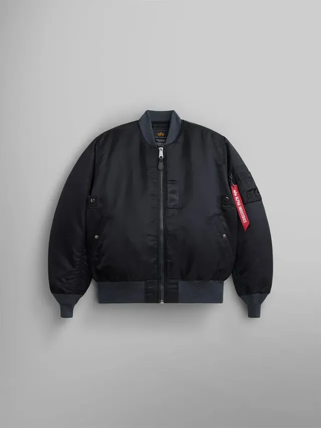 Alpha Industries 1960s MA-1 bomber noir vintage déperlant