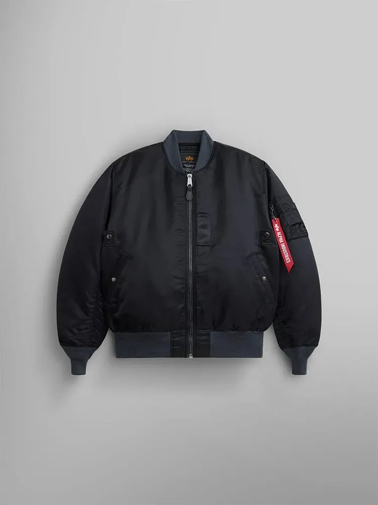 Alpha Industries 1960s MA-1 bomber noir vintage déperlant