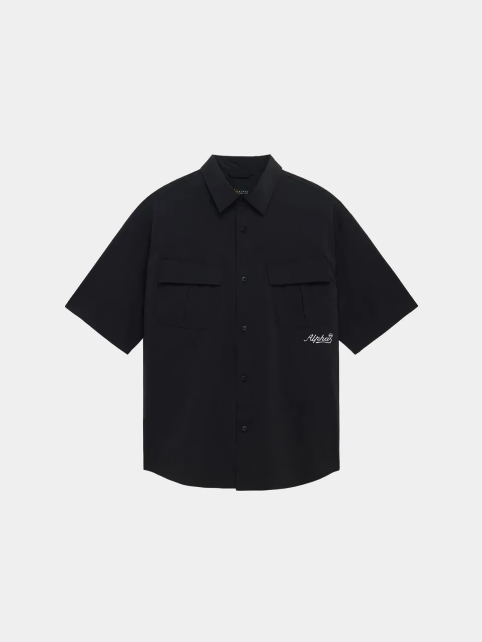 Alpha Industries Fatigue chemise cargo noire manches courtes