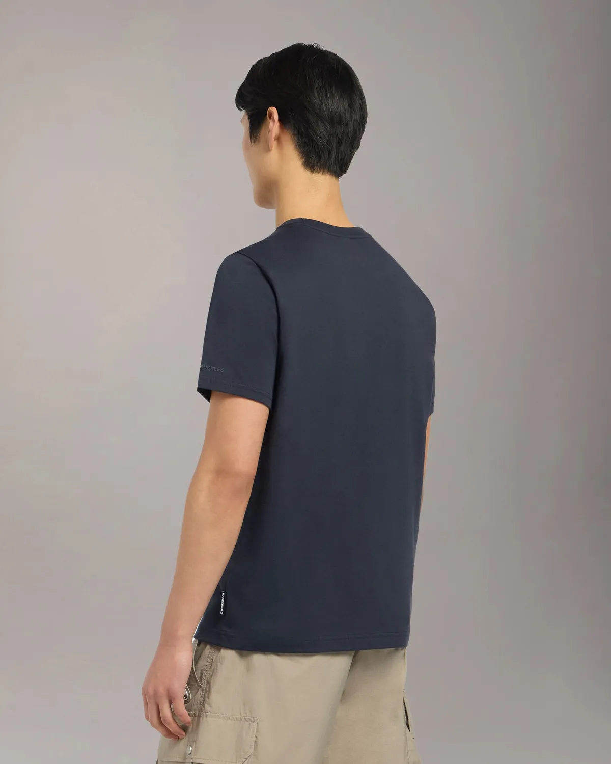 Moose Knuckles Dalon t-shirt marine coton