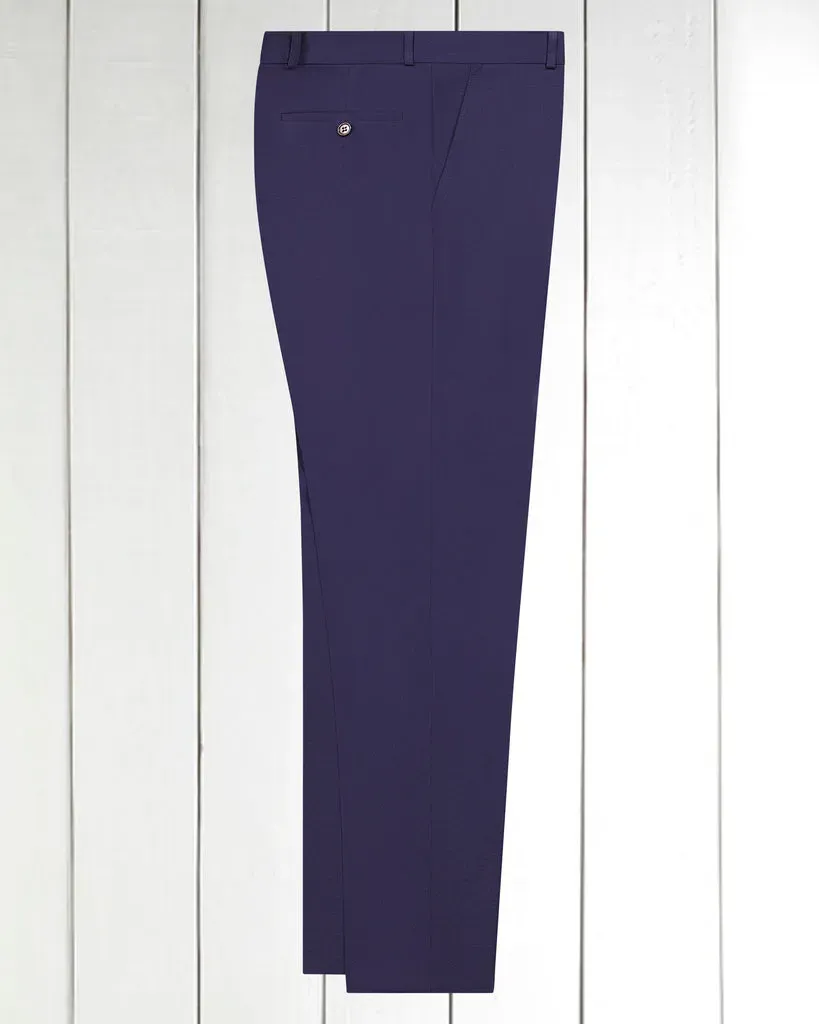 Hollington Siza pantalon laine bleu nuit pure laine