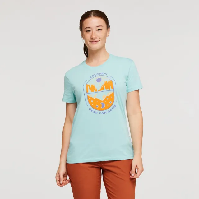Cotopaxi Day and Night t-shirt femme Sea Glass coton