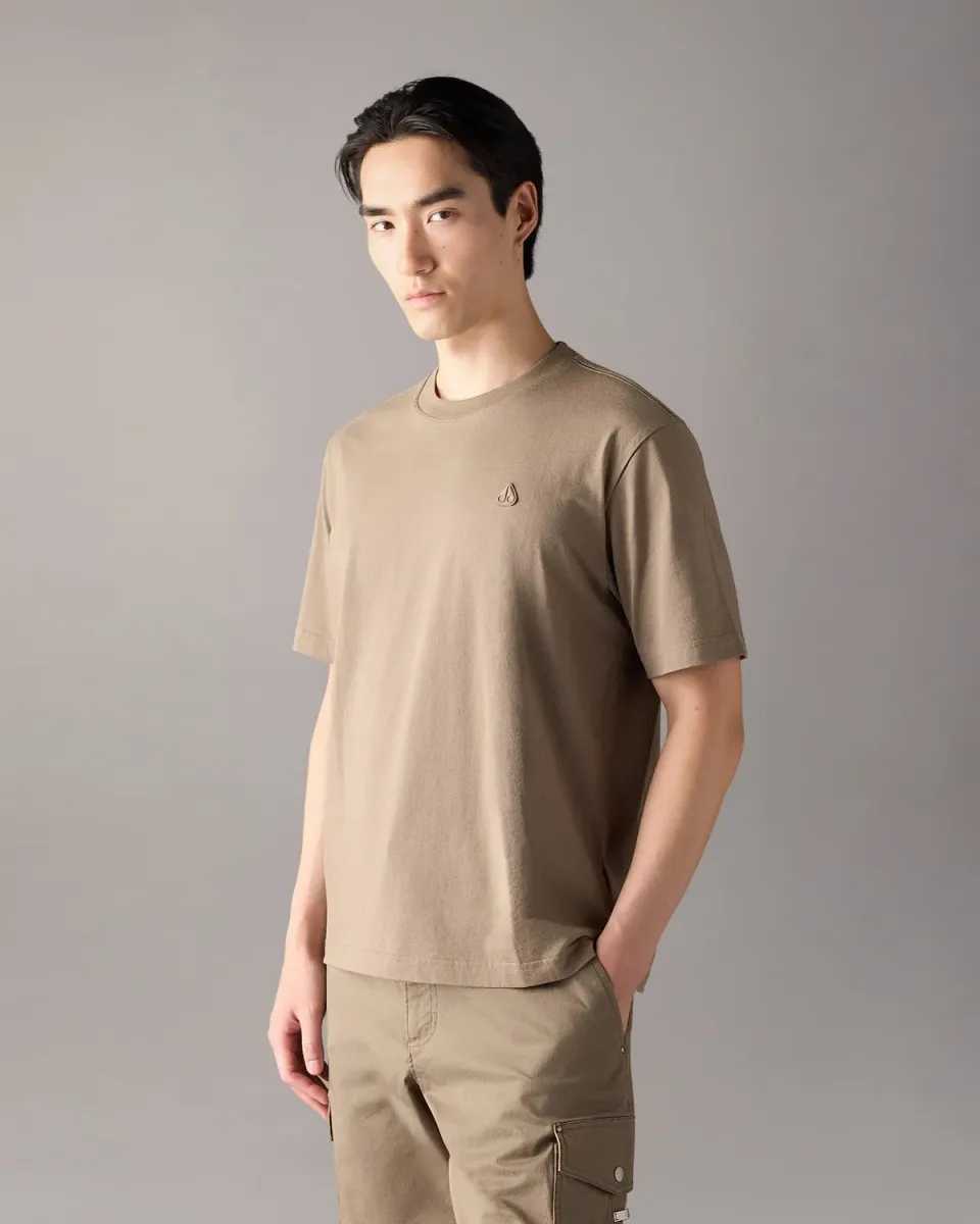 Moose Knuckles Yul Classic t-shirt gris coton