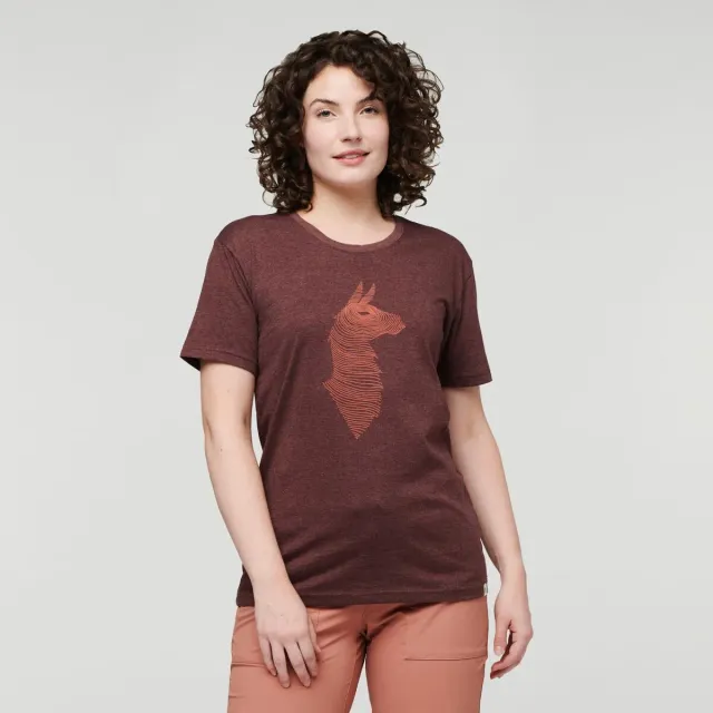 Cotopaxi Topo Llama T-shirt femme coton graphite