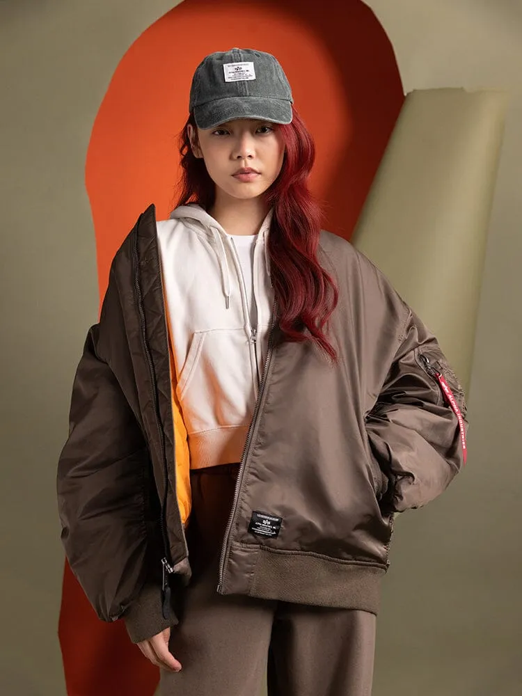 Alpha Industries MA-1 Mod bomber femme coyote oversize