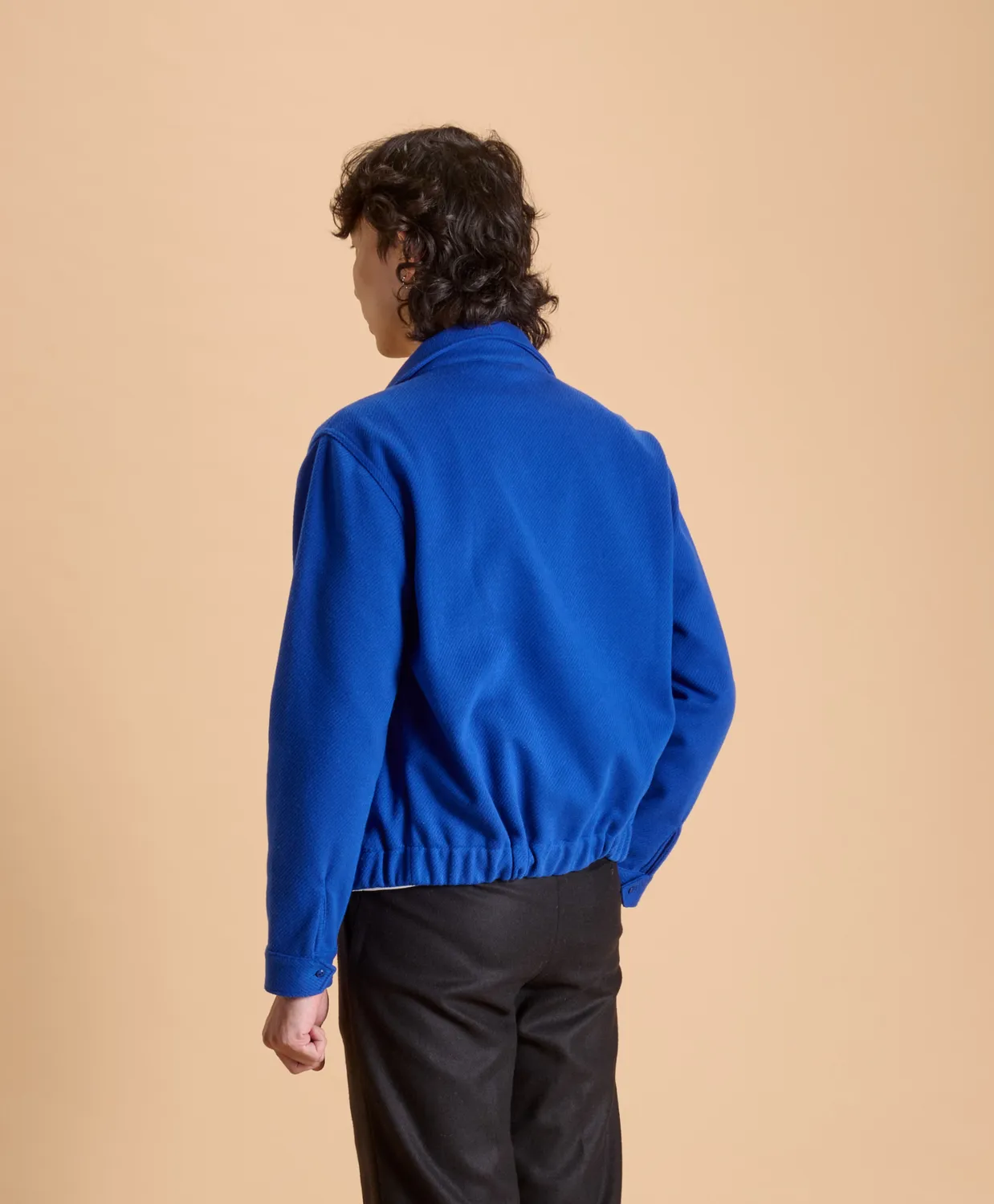 Soubacq Blouson Alexandre blouson sergé bleu flamboyant