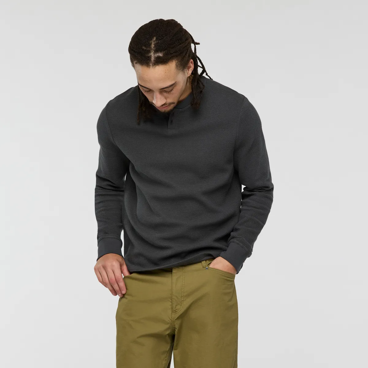 Cotopaxi Atajo henley homme manches longues crème coton
