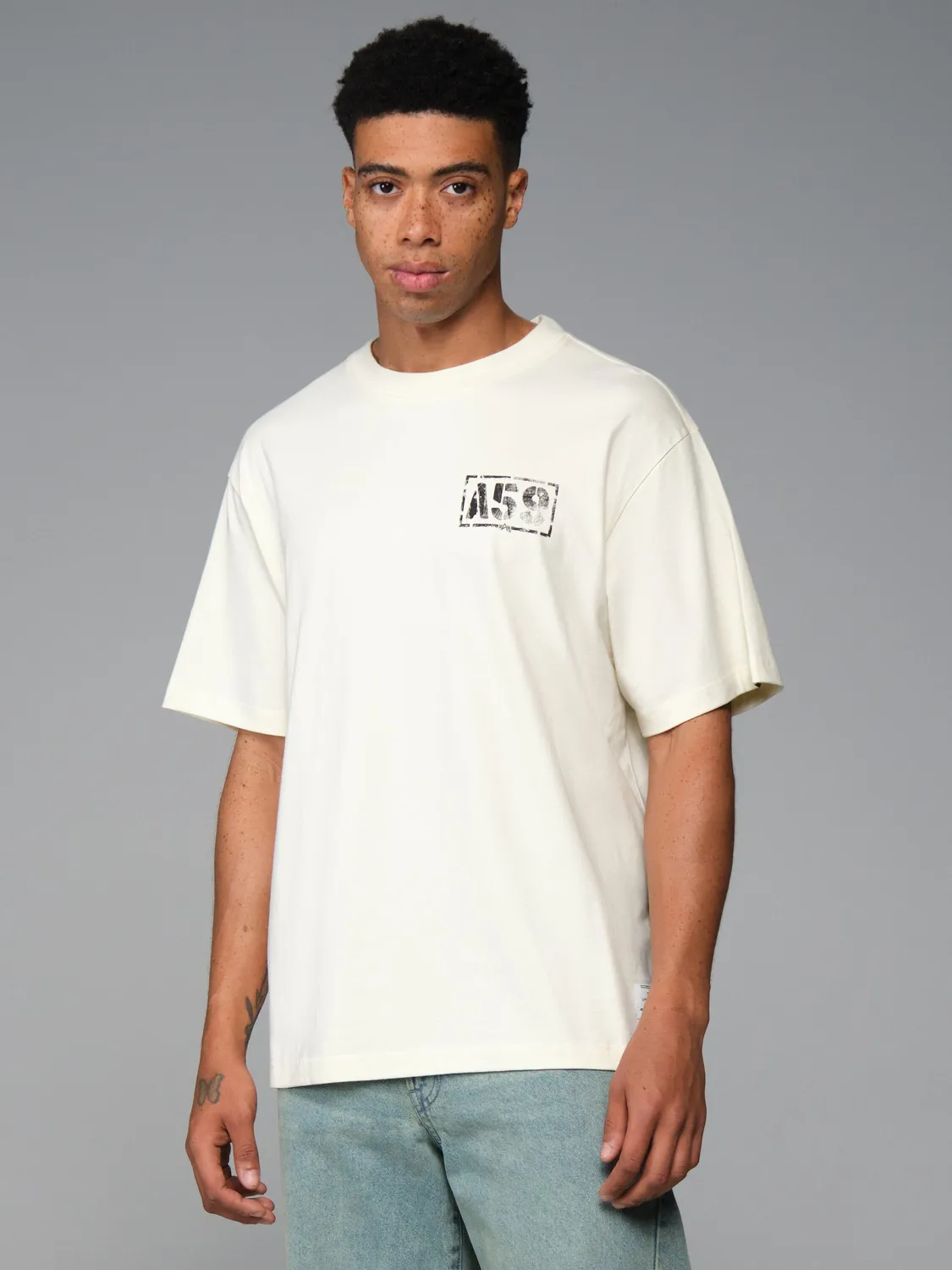 Alpha Industries Sealift t-shirt Eggnog battlewash coton