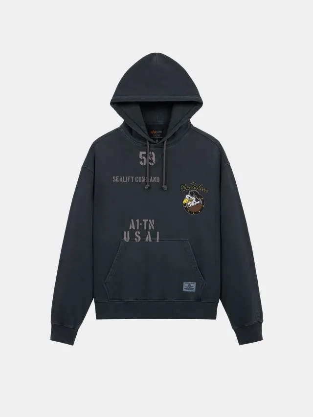 Alpha Industries Essential Elite sweat capuche noir coton