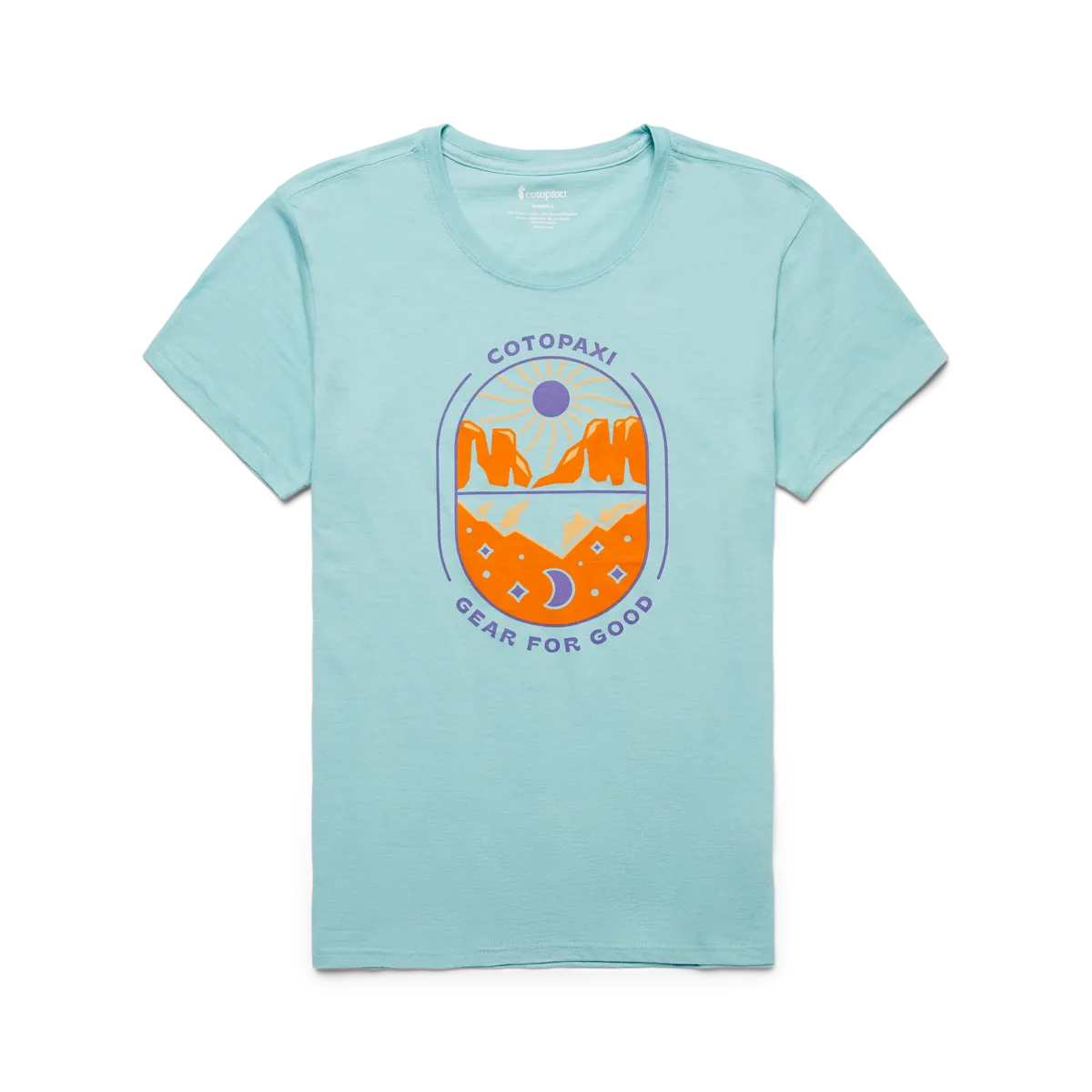 Cotopaxi Day and Night t-shirt femme Sea Glass coton