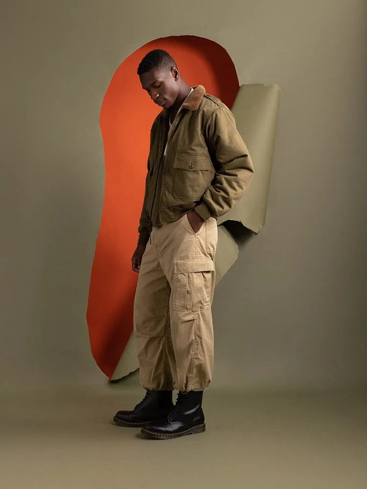 Alpha Industries B-10 1940s bomber olive en coton