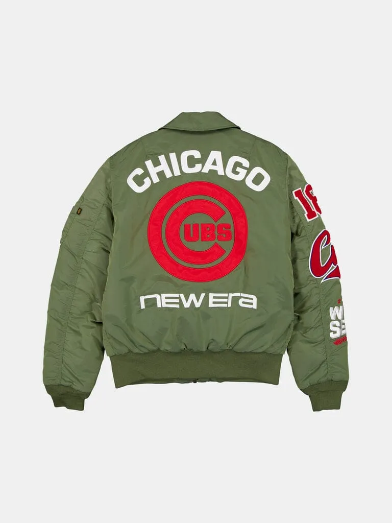 Alpha Industries MA-1 Chicago Cubs Blouson Vert Nylon