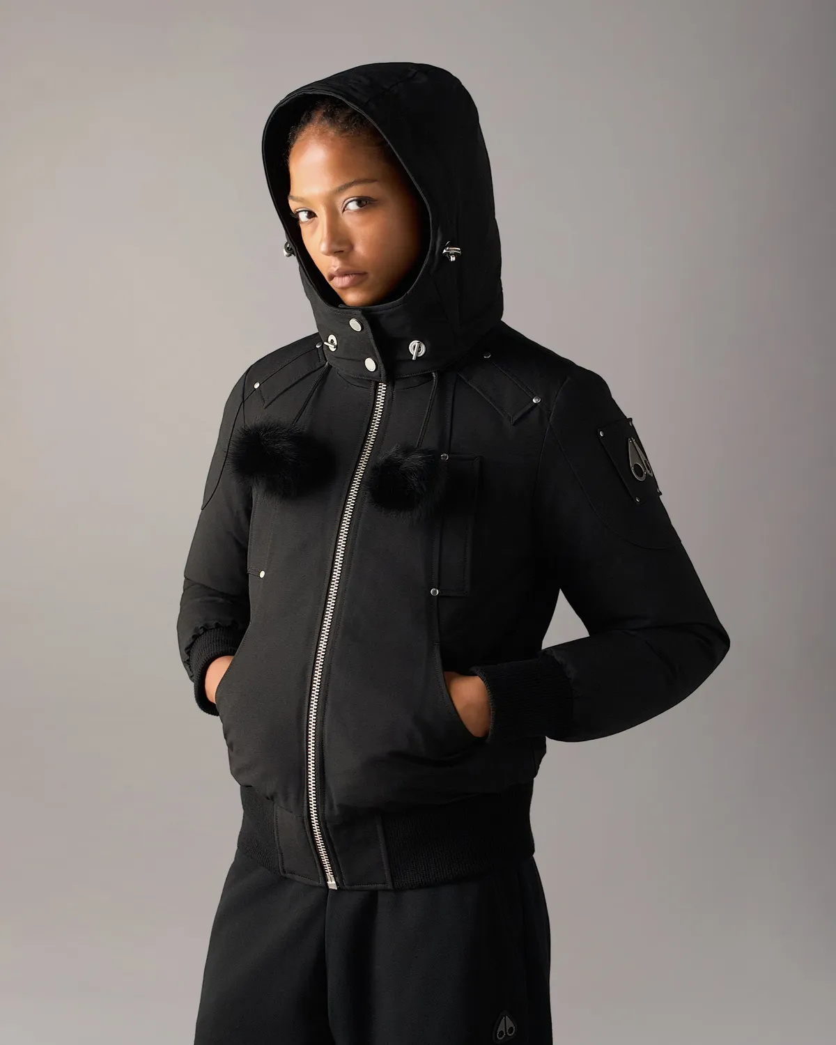 Moose Knuckles Originals Debbie Down Bomber blouson noir duvet