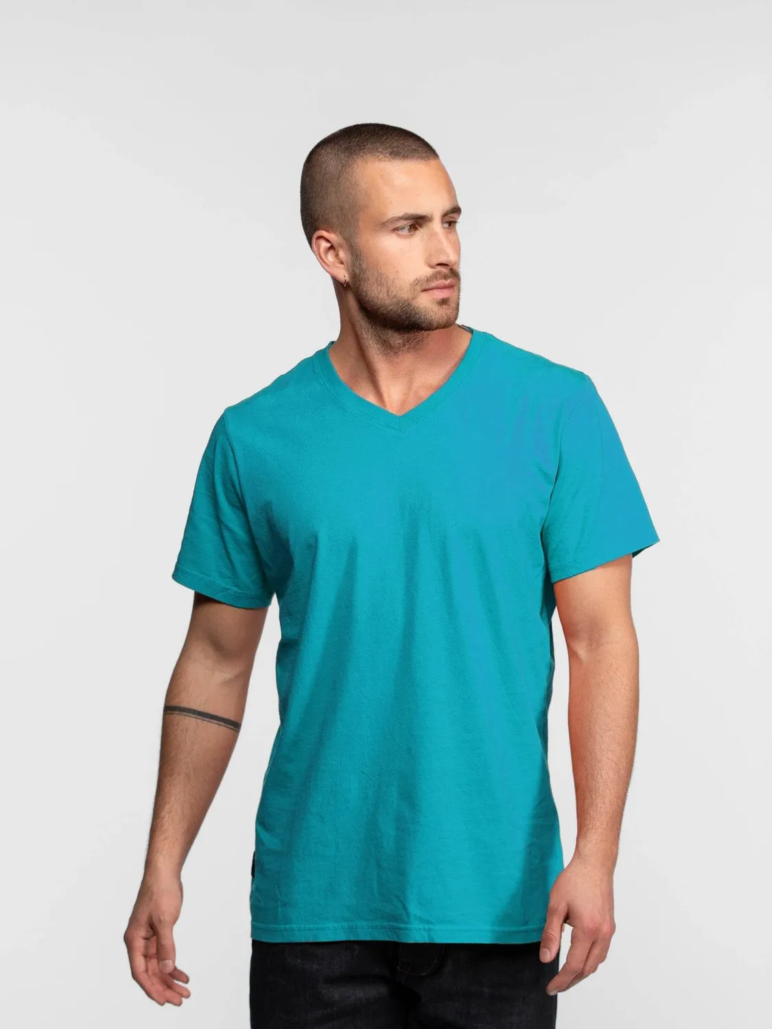 DAYTONA Donell t-shirt vintage coton bleu algiers
