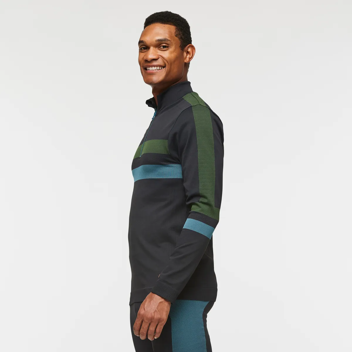Cotopaxi Debajo sous-couche homme Ink Stripes zippée